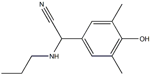 2-(4-hydroxy-3,5-dimethylphenyl)-2-(propylamino)acetonitrile 结构式