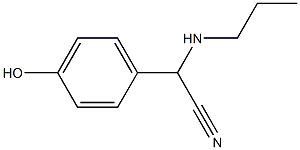 2-(4-hydroxyphenyl)-2-(propylamino)acetonitrile 结构式