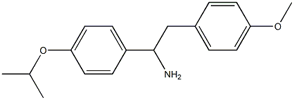 2-(4-methoxyphenyl)-1-[4-(propan-2-yloxy)phenyl]ethan-1-amine 结构式