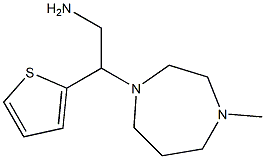 2-(4-methyl-1,4-diazepan-1-yl)-2-(thiophen-2-yl)ethan-1-amine 结构式