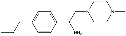 2-(4-methylpiperazin-1-yl)-1-(4-propylphenyl)ethanamine 结构式