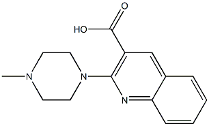 2-(4-methylpiperazin-1-yl)quinoline-3-carboxylic acid 结构式