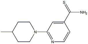 2-(4-methylpiperidin-1-yl)pyridine-4-carbothioamide 结构式