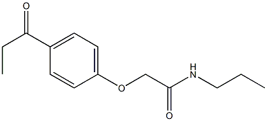 2-(4-propionylphenoxy)-N-propylacetamide 结构式