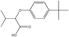 2-(4-tert-butylphenoxy)-3-methylbutanoic acid 结构式