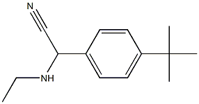 2-(4-tert-butylphenyl)-2-(ethylamino)acetonitrile 结构式