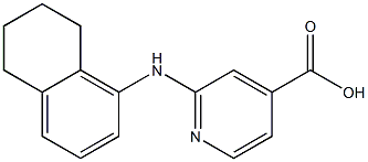 2-(5,6,7,8-tetrahydronaphthalen-1-ylamino)pyridine-4-carboxylic acid 结构式