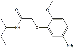 2-(5-amino-2-methoxyphenoxy)-N-(sec-butyl)acetamide 结构式