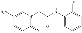 2-(5-amino-2-oxo-1,2-dihydropyridin-1-yl)-N-(2-chlorophenyl)acetamide 结构式