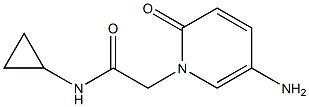 2-(5-amino-2-oxo-1,2-dihydropyridin-1-yl)-N-cyclopropylacetamide 结构式