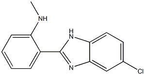 2-(5-chloro-1H-1,3-benzodiazol-2-yl)-N-methylaniline 结构式