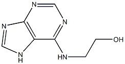 2-(7H-purin-6-ylamino)ethan-1-ol 结构式