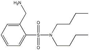 2-(aminomethyl)-N,N-dibutylbenzene-1-sulfonamide 结构式