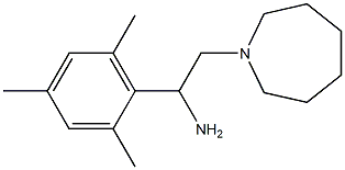 2-(azepan-1-yl)-1-(2,4,6-trimethylphenyl)ethan-1-amine 结构式