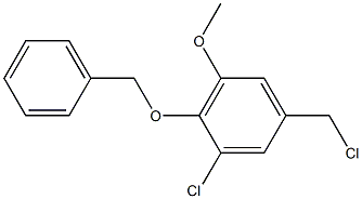 2-(benzyloxy)-1-chloro-5-(chloromethyl)-3-methoxybenzene 结构式