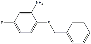 2-(benzylsulfanyl)-5-fluoroaniline 结构式