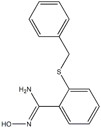 2-(benzylsulfanyl)-N'-hydroxybenzene-1-carboximidamide 结构式