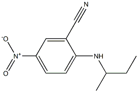 2-(butan-2-ylamino)-5-nitrobenzonitrile 结构式