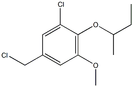 2-(butan-2-yloxy)-1-chloro-5-(chloromethyl)-3-methoxybenzene 结构式