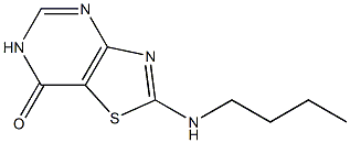 2-(butylamino)[1,3]thiazolo[4,5-d]pyrimidin-7(6H)-one 结构式