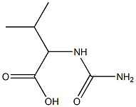 2-(carbamoylamino)-3-methylbutanoic acid 结构式