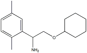 2-(cyclohexyloxy)-1-(2,5-dimethylphenyl)ethanamine 结构式