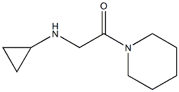 2-(cyclopropylamino)-1-(piperidin-1-yl)ethan-1-one 结构式