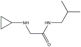 2-(cyclopropylamino)-N-(2-methylpropyl)acetamide 结构式