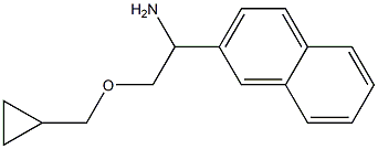 2-(cyclopropylmethoxy)-1-(naphthalen-2-yl)ethan-1-amine 结构式