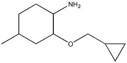 2-(cyclopropylmethoxy)-4-methylcyclohexan-1-amine 结构式