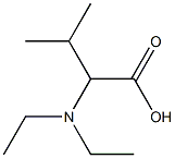 2-(diethylamino)-3-methylbutanoic acid 结构式