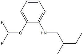 2-(difluoromethoxy)-N-(2-methylbutyl)aniline 结构式