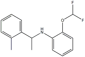 2-(difluoromethoxy)-N-[1-(2-methylphenyl)ethyl]aniline 结构式