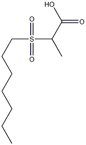 2-(heptane-1-sulfonyl)propanoic acid 结构式