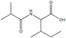 2-(isobutyrylamino)-3-methylpentanoic acid 结构式