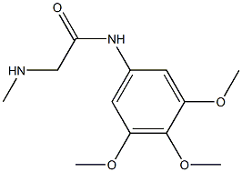 2-(methylamino)-N-(3,4,5-trimethoxyphenyl)acetamide 结构式