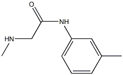 2-(methylamino)-N-(3-methylphenyl)acetamide 结构式