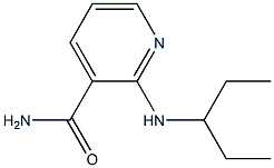 2-(pentan-3-ylamino)pyridine-3-carboxamide 结构式