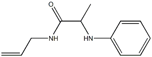 2-(phenylamino)-N-(prop-2-en-1-yl)propanamide 结构式