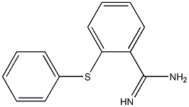 2-(phenylsulfanyl)benzene-1-carboximidamide 结构式