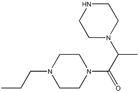 2-(piperazin-1-yl)-1-(4-propylpiperazin-1-yl)propan-1-one 结构式