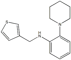 2-(piperidin-1-yl)-N-(thiophen-3-ylmethyl)aniline 结构式