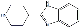 2-(piperidin-4-yl)-1H-1,3-benzodiazole 结构式