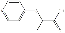 2-(pyridin-4-ylthio)propanoic acid 结构式