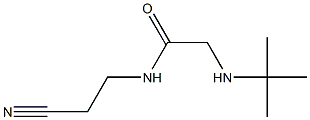 2-(tert-butylamino)-N-(2-cyanoethyl)acetamide 结构式