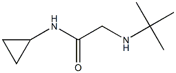 2-(tert-butylamino)-N-cyclopropylacetamide 结构式