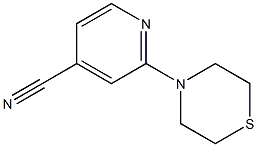 2-(thiomorpholin-4-yl)pyridine-4-carbonitrile 结构式