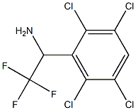 2,2,2-trifluoro-1-(2,3,5,6-tetrachlorophenyl)ethan-1-amine 结构式
