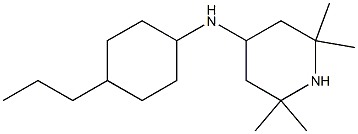 2,2,6,6-tetramethyl-N-(4-propylcyclohexyl)piperidin-4-amine 结构式