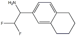 2,2-difluoro-1-(5,6,7,8-tetrahydronaphthalen-2-yl)ethan-1-amine 结构式